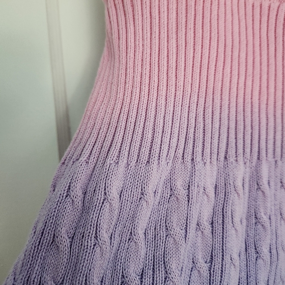 Sugar Thrills Knit Skate Skirt in Pink and Purple Ombre - Picture 6 of 6